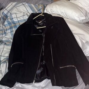 Dennis Basso Black Leather Jacket
